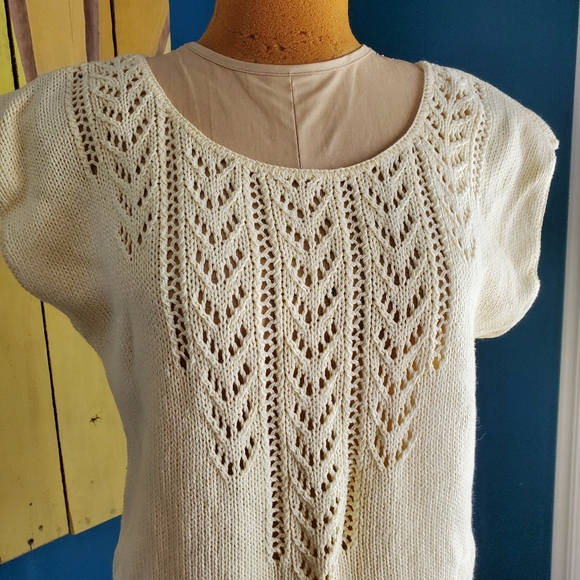 Vintage Yellow Summer Sweater - Picture 2 of 10